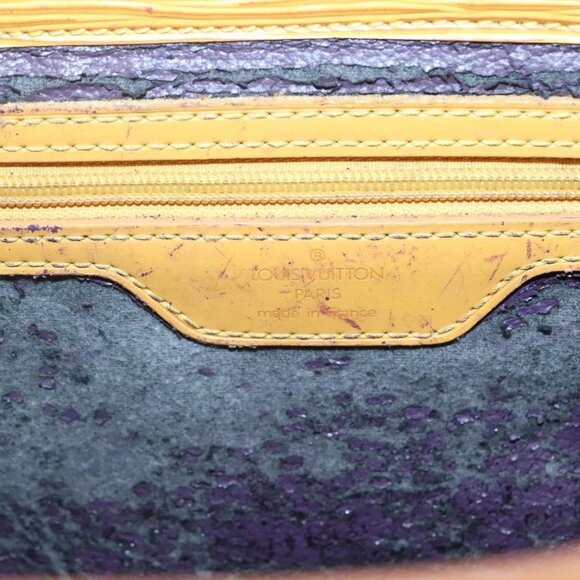 LOUIS VUITTON Epi Sac Plat Hand Bag Yellow M52079 LV Auth 121570 - Picture 10 of 16